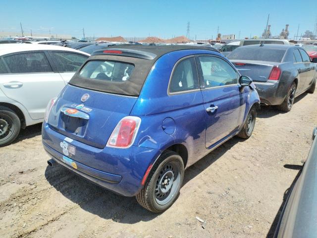 3C3CFFDRXCT386235 - 2012 FIAT 500 POP BLUE photo 3