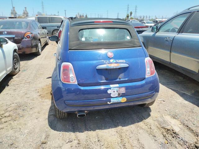 3C3CFFDRXCT386235 - 2012 FIAT 500 POP BLUE photo 6