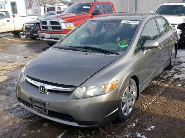 1HGFA16557L063833 - 2007 HONDA CIVIC LX  photo 2