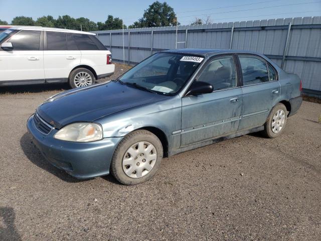 2HGEJ6611YH572385 - 2000 HONDA CIVIC BASE 蓝色 照片 1