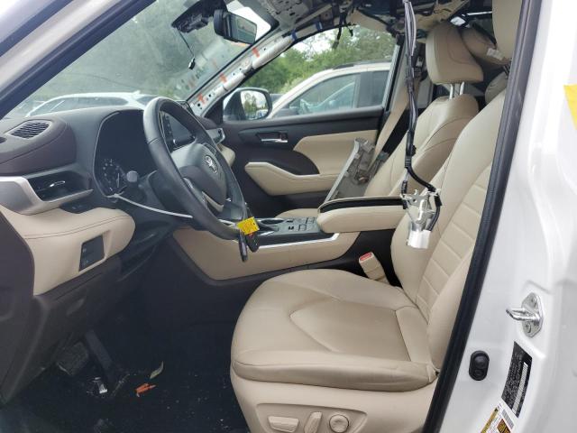 5TDGZRBH2NS256124 - 2022 TOYOTA HIGHLANDER XLE WHITE photo 7