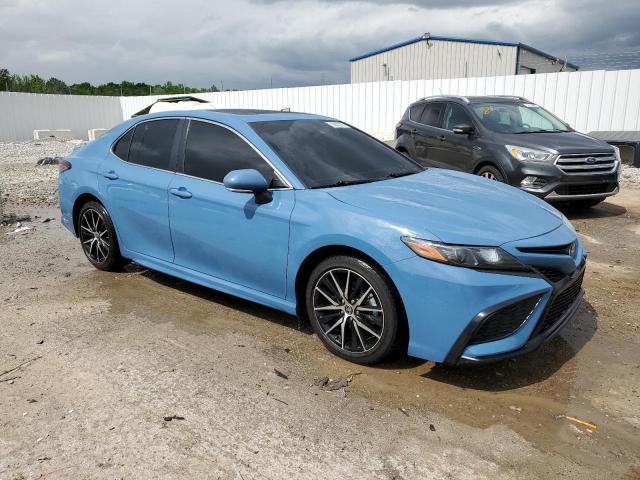 4T1T11AK4PU089344 - 2023 TOYOTA CAMRY SE NIGHT SHADE BLUE photo 4