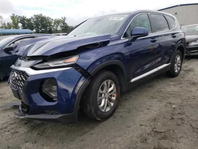 5NMS2CAD0KH096799 - 2019 HYUNDAI SANTA FE SE BLUE photo 2