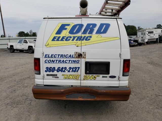 1FTNE1EW1BDA36513 - 2011 FORD ECONOLINE E150 VAN WHITE photo 6