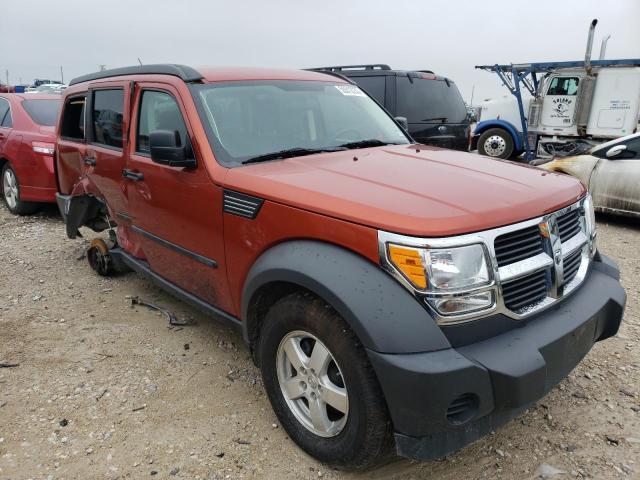 1D8GU28K97W728798 - 2007 DODGE NITRO SXT ORANGE photo 4