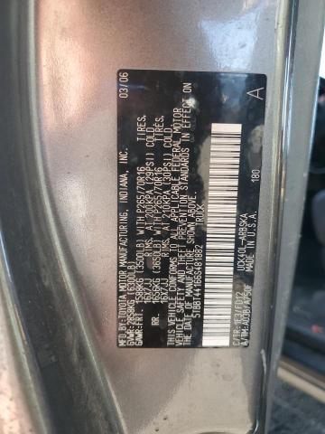 5TBBT44166S481882 - 2006 TOYOTA TUNDRA ACCESS CAB SR5 GRAY photo 12