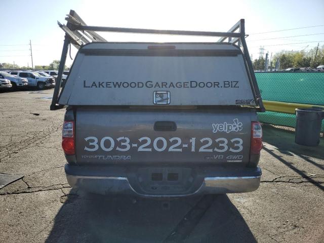 5TBBT44166S481882 - 2006 TOYOTA TUNDRA ACCESS CAB SR5 GRAY photo 6