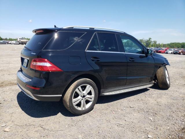 4JGDA5HB5EA358466 - 2014 MERCEDES-BENZ ML 350 4MATIC BLACK photo 3