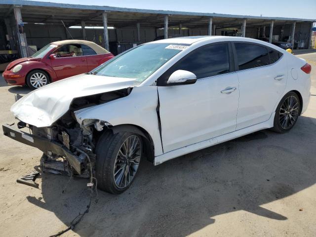 KMHD04LB8JU537159 - 2018 HYUNDAI ELANTRA SPORT WHITE photo 1