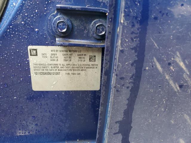 1G11C5SA5DU121287 - 2013 CHEVROLET MALIBU 1LT BLUE photo 12