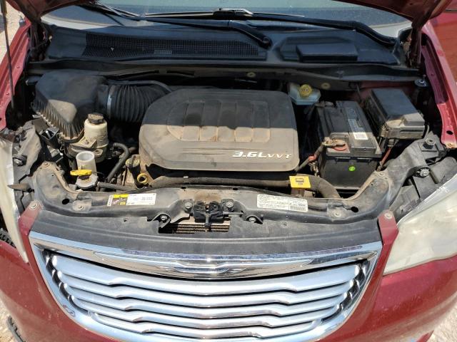 2C4RC1CG3DR569241 - 2013 CHRYSLER TOWN & COU TOURING L RED photo 12