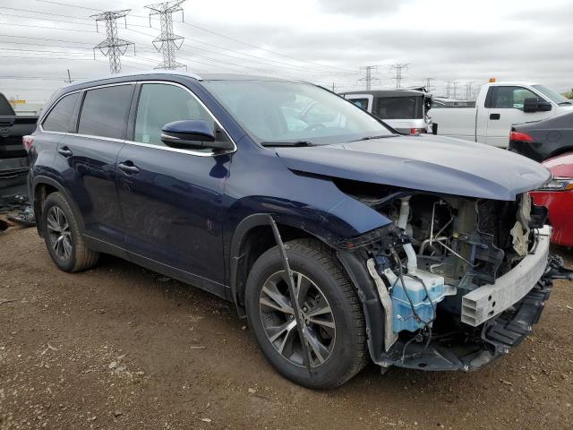 5TDJKRFH6GS246705 - 2016 TOYOTA HIGHLANDER XLE BLUE photo 4