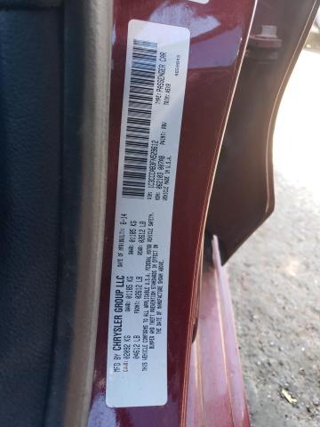 1C3CCCAB3FN529612 - 2015 CHRYSLER 200 LIMITED MAROON photo 12