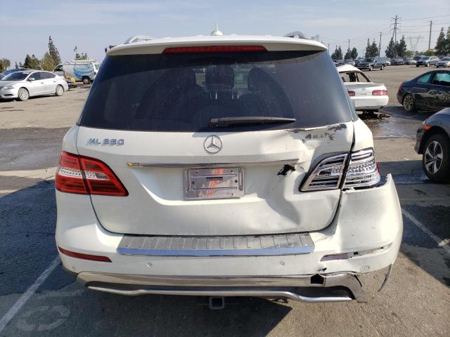4JGDA5HB5DA251139 - 2013 MERCEDES-BENZ ML 350 4MATIC WHITE photo 6