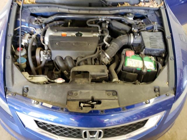 1HGCS12818A016747 - 2008 HONDA ACCORD EXL BLUE photo 11