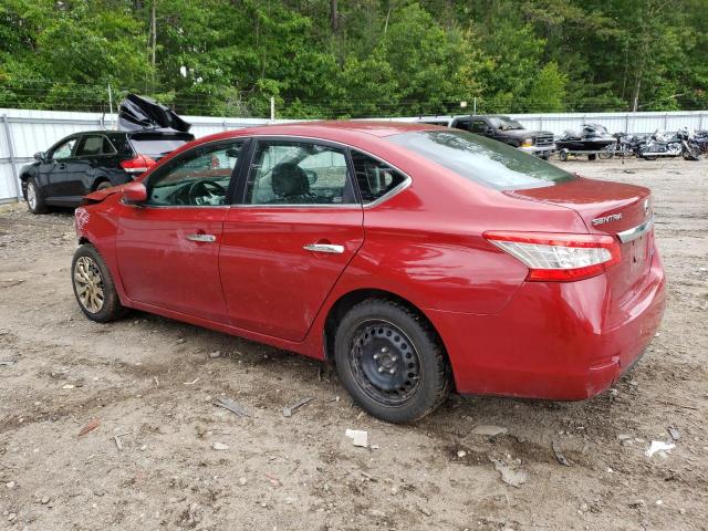 3N1AB7AP1DL687858 - 2013 NISSAN SENTRA S RED photo 2