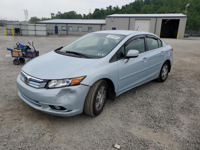 JHMFB4F34CS002788 - 2012 HONDA CIVIC HYBRID L SILVER photo 1