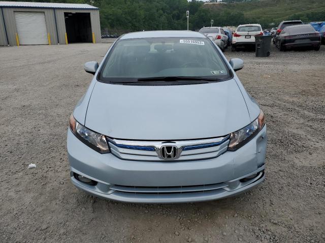 JHMFB4F34CS002788 - 2012 HONDA CIVIC HYBRID L SILVER photo 5