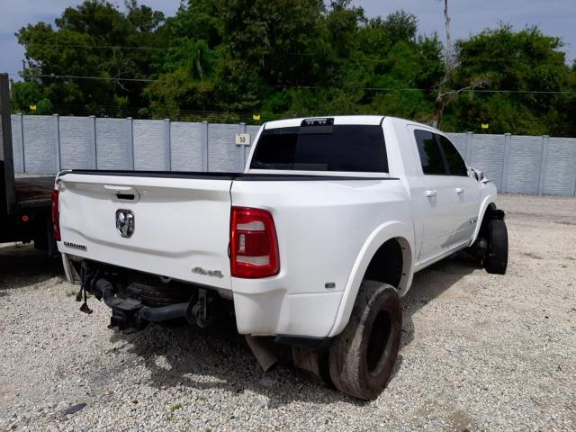 3C63RRML8LG242067 - 2020 RAM 3500 LARAMIE WHITE photo 4