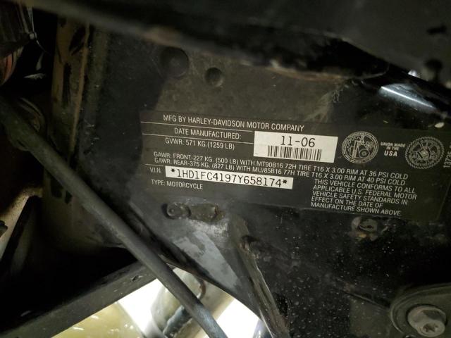 1HD1FC4197Y658174 - 2007 HARLEY-DAVIDSON FLHTCUI 绿色 照片 10