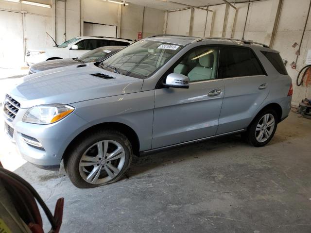 4JGDA5HB2EA361597 - 2014 MERCEDES-BENZ ML 350 4MATIC SILVER photo 1