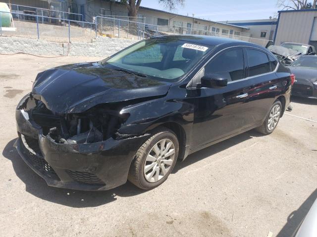 3N1AB7AP2HY221624 - 2017 NISSAN SENTRA S BLACK photo 1