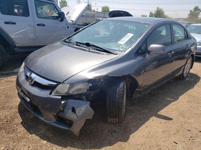 19XFA16649E011242 - 2009 HONDA CIVIC LX-S Մոխրագույն լուսանկար 1