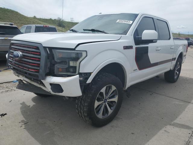 1FTEW1EG2HFA45501 - 2017 FORD F150 SUPERCREW WHITE photo 1