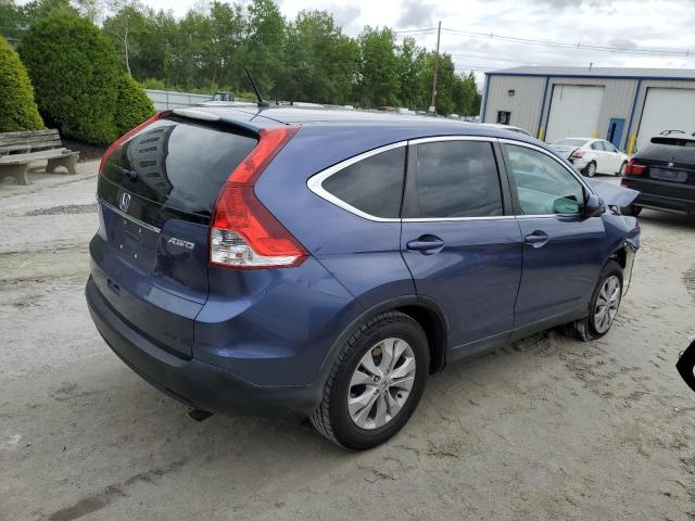 2HKRM4H52EH605957 - 2014 HONDA CR-V EX BLUE photo 3