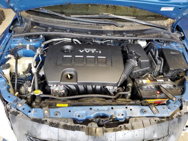 2T1BU4EEXAC379959 - 2010 TOYOTA COROLLA BASE BLUE photo 11