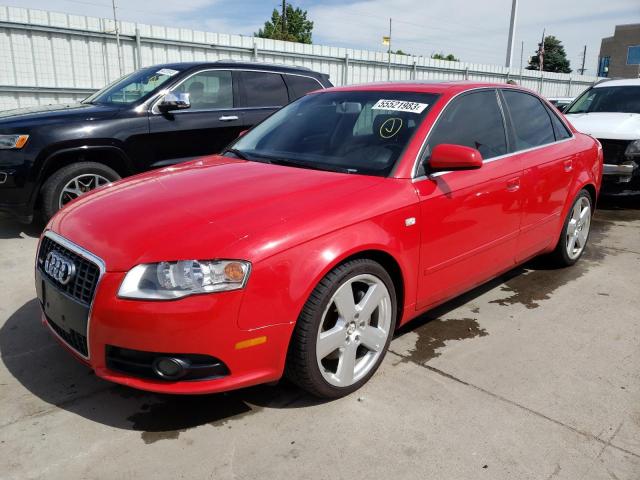 WAUEF78E47A008570 - 2007 AUDI A4 S-LINE 2.0T QUATTRO TURBO RED photo 1