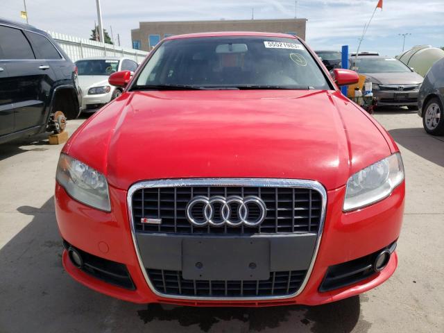 WAUEF78E47A008570 - 2007 AUDI A4 S-LINE 2.0T QUATTRO TURBO RED photo 5