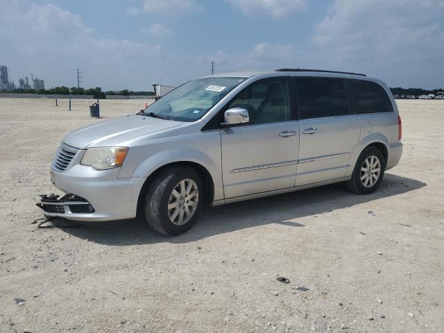 2C4RC1CG7CR192881 - 2012 CHRYSLER TOWN & COU TOURING L SILVER photo 1