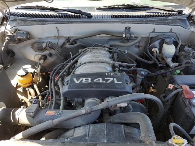 5TBRT34192S298818 - 2002 TOYOTA TUNDRA ACCESS CAB ნაცრისფერი ფოტო 11