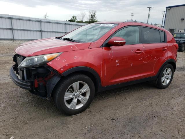 KNDPB3A22B7091843 - 2011 KIA SPORTAGE LX RED photo 1