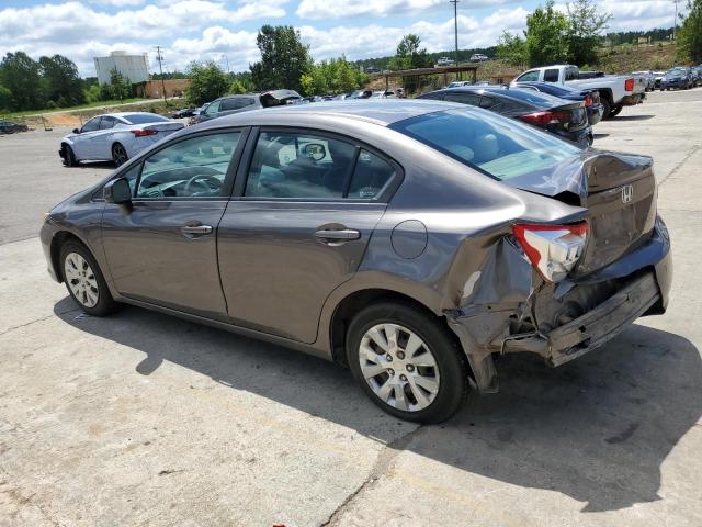 19XFB2F52CE364970 - 2012 HONDA CIVIC LX GRAY photo 2