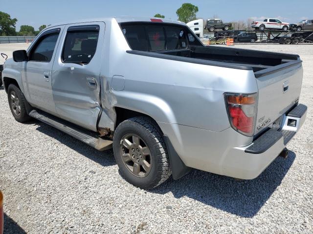 2HJYK16327H549169 - 2007 HONDA RIDGELINE RTX SILVER photo 2