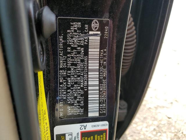 4T1BK3DB7CU458465 - 2012 TOYOTA AVALON BASE Qara foto 12