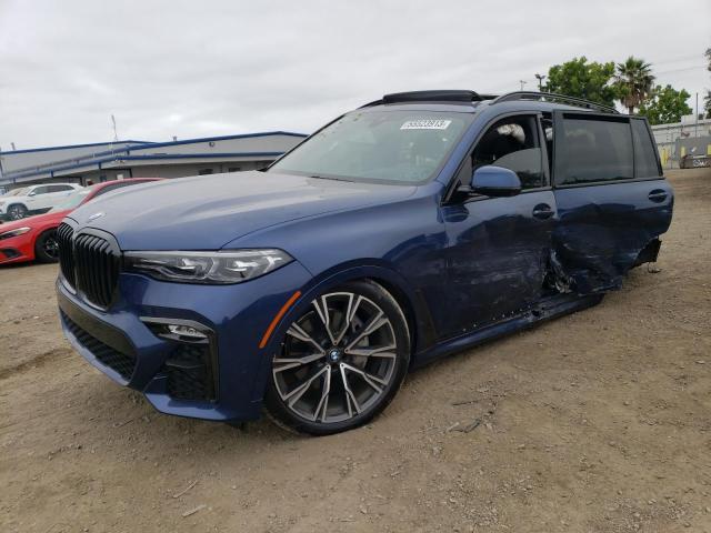 5UXCW2C5XKL085279 - 2019 BMW X7 XDRIVE40I BLUE photo 1