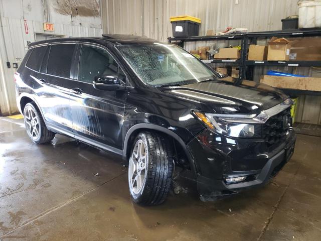 5FNYF8H52NB018072 - 2022 HONDA PASSPORT EXL BLACK photo 4