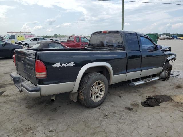 1D7HG42N64S635397 - 2004 DODGE DAKOTA SLT BLACK photo 3