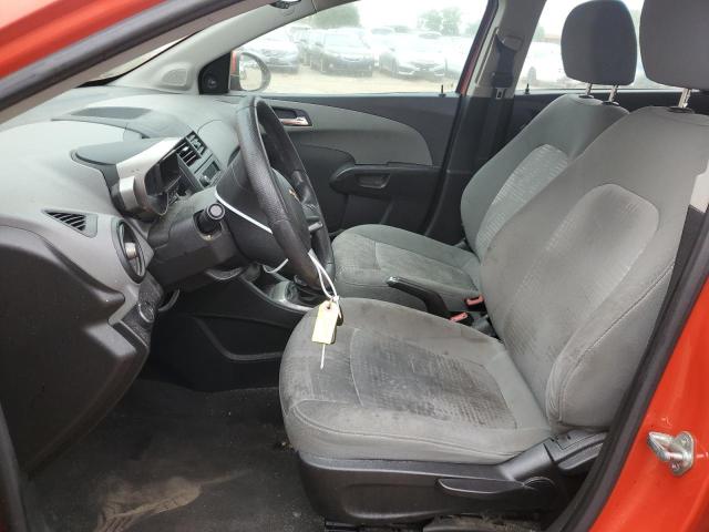 1G1JB6SH8C4108926 - 2012 CHEVROLET SONIC LS ნარინჯისფერი ფოტო 7