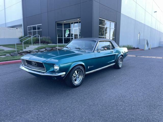 8T01C161903 - 1968 FORD MUSTANG 2D GREEN photo 2