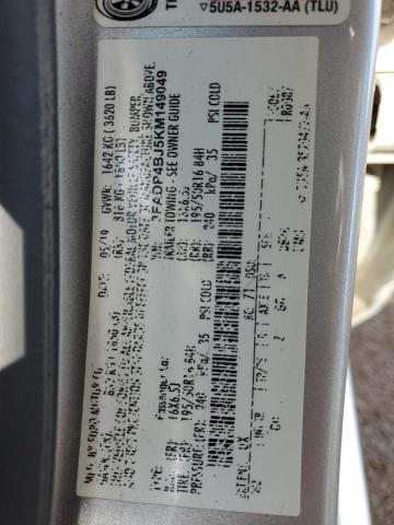 3FADP4BJ5KM149049 - 2019 FORD FIESTA SE 银色 照片 12