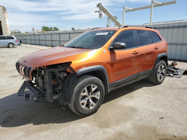 1C4PJMBS5FW523019 - 2015 JEEP CHEROKEE TRAILHAWK ORANGE photo 1