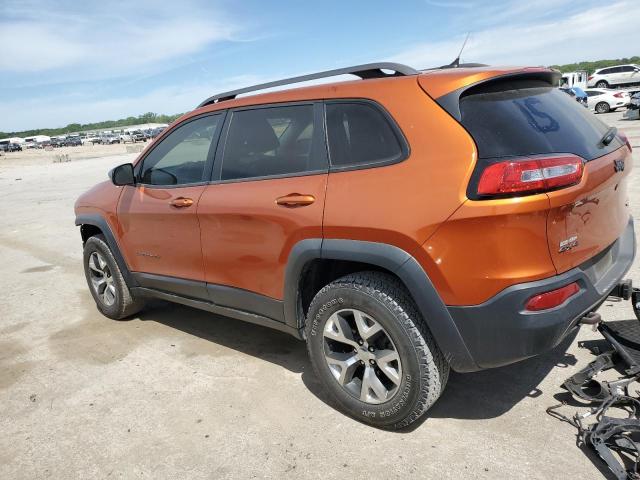 1C4PJMBS5FW523019 - 2015 JEEP CHEROKEE TRAILHAWK ORANGE photo 2