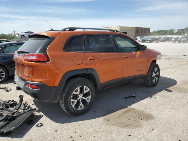 1C4PJMBS5FW523019 - 2015 JEEP CHEROKEE TRAILHAWK ORANGE photo 3