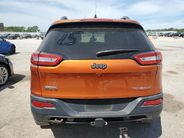 1C4PJMBS5FW523019 - 2015 JEEP CHEROKEE TRAILHAWK ORANGE photo 6
