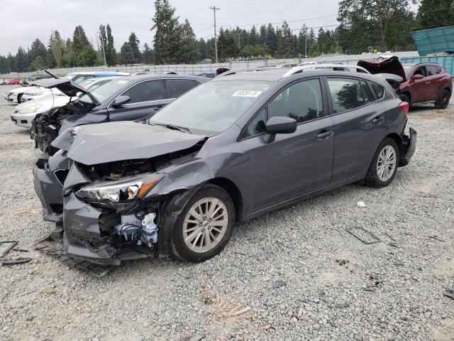 4S3GTAD6XJ3731545 - 2018 SUBARU IMPREZA PREMIUM PLUS GRAY photo 1