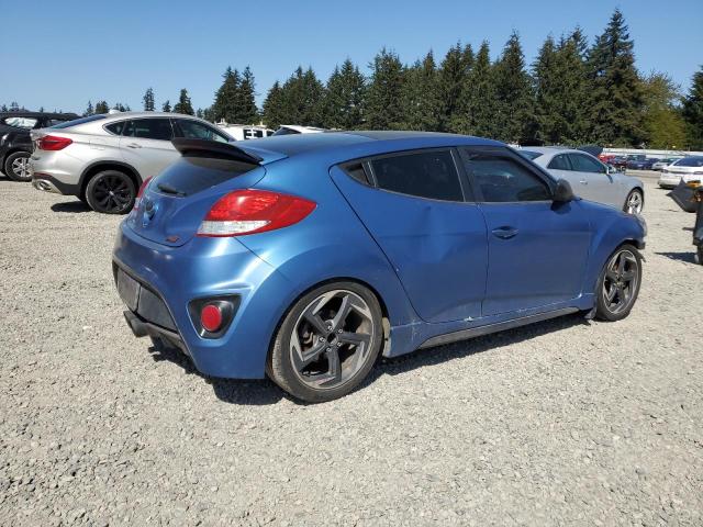 KMHTC6AE6GU250732 - 2016 HYUNDAI VELOSTER TURBO BLUE photo 3